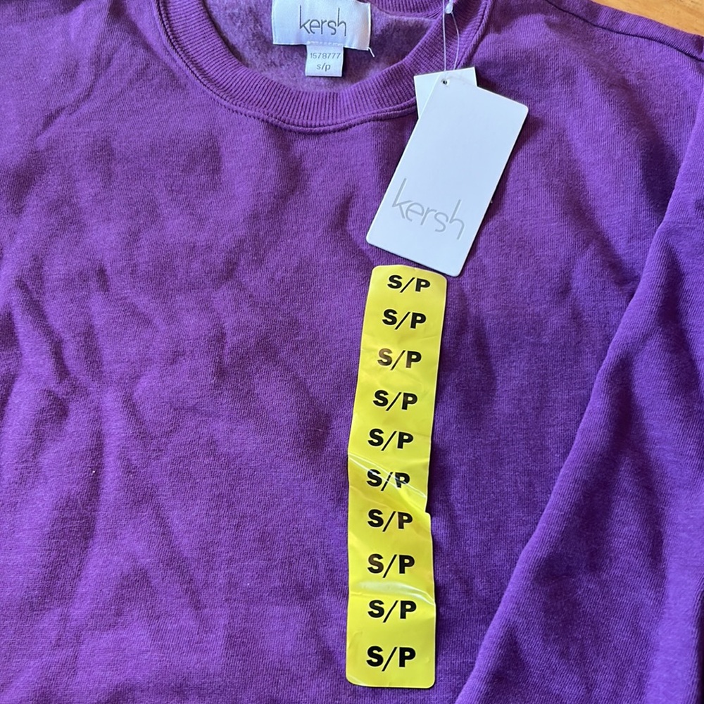 Kersh Purple Women's Crew Neck Sweater